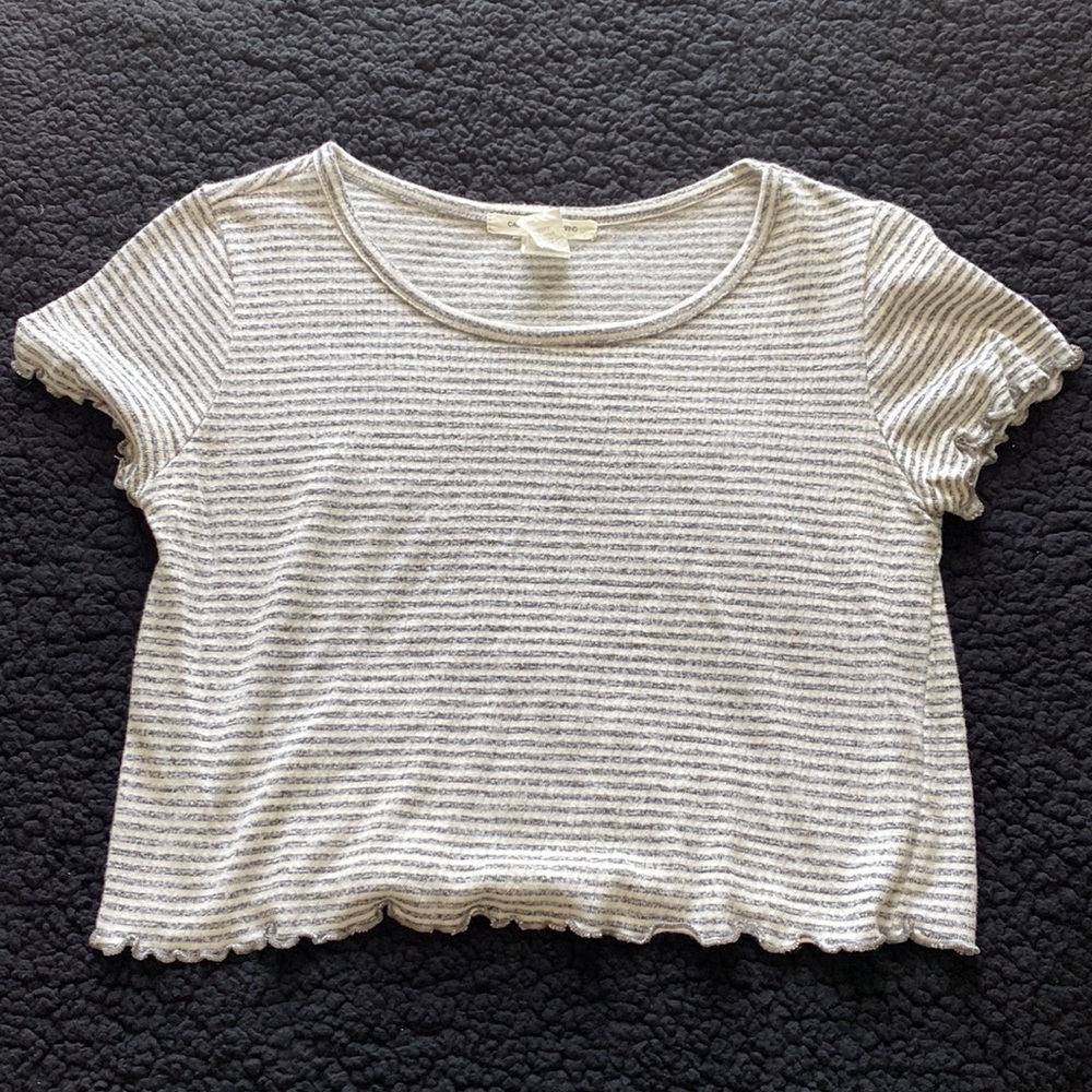 Girl’s Striped Crop Top